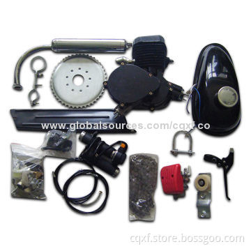 Bicycle Engine Kit in Black with 38km/Hour Speed Limitation, 2 Strokes and 66cc Displacement